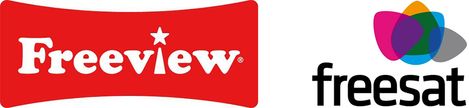 freeview and freesat logos